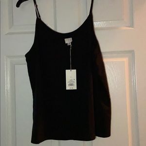 Black chiffon tank!